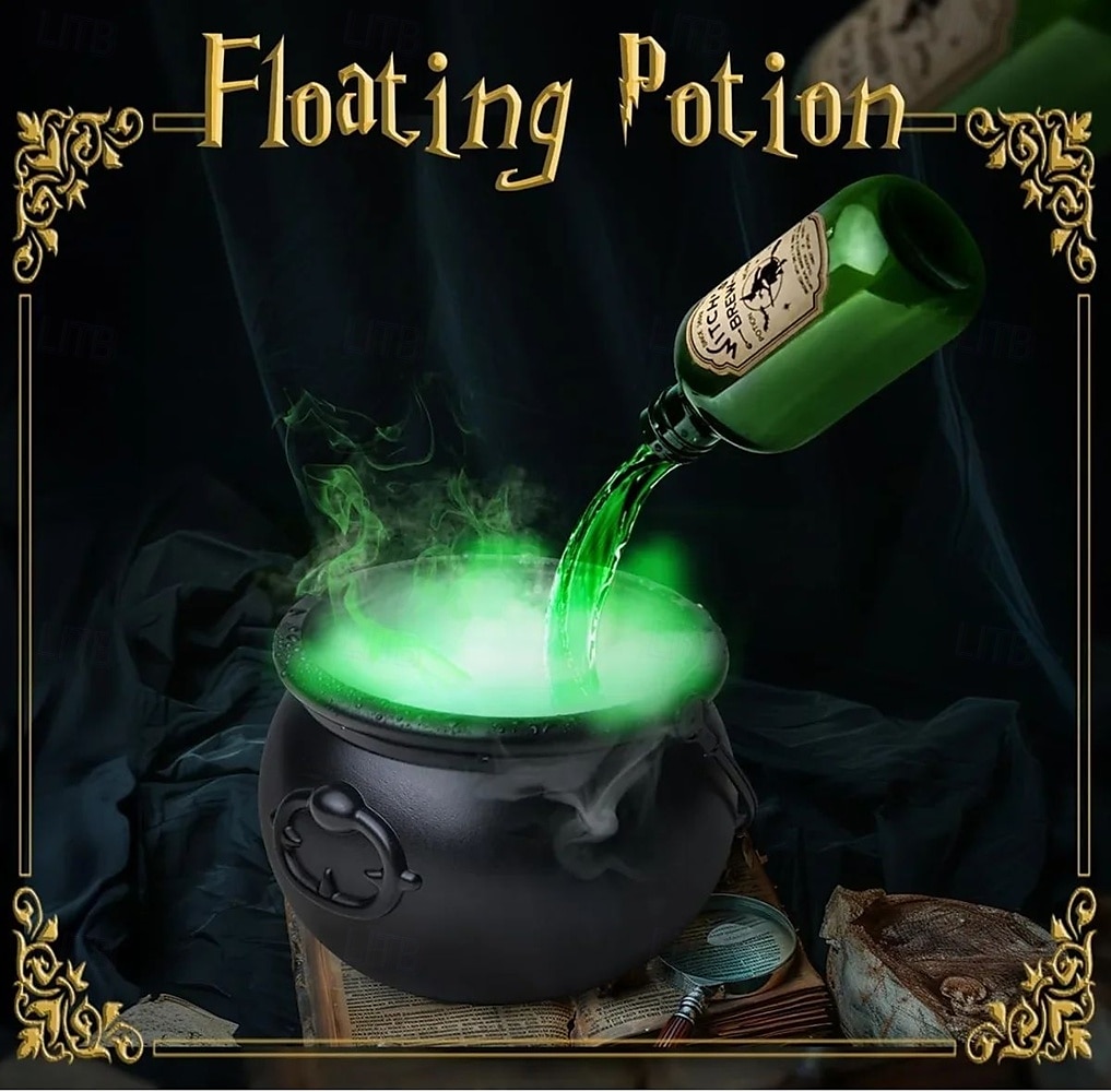Halloween Decoration Black Wizard Bowl Magic Float Bottle and Diffuser Home Bar Magic Party Horror Skeleton DIY Props Halloween 2025 - $28.99 –P3