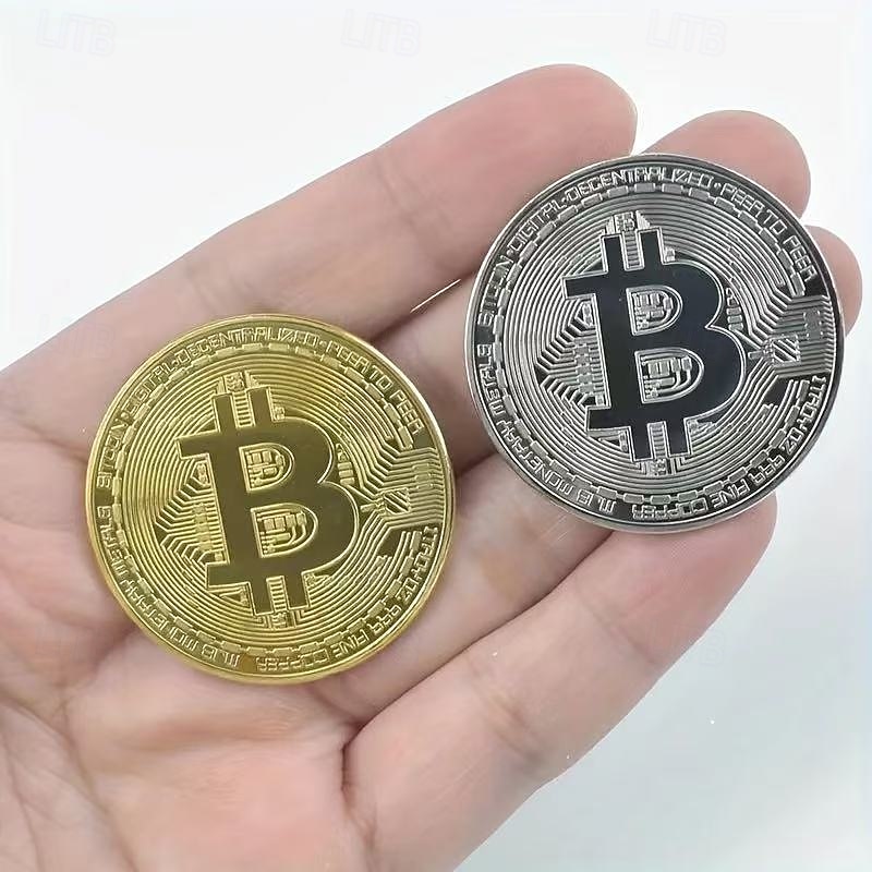 Set de 20 de monede bitcoin de colecție, jetoane criptografice metalice, cadou perfect pentru pasionații de afaceri și meșteșuguri, cadou pentru petreceri și evenimente. 2026 - $21.99 –P8
