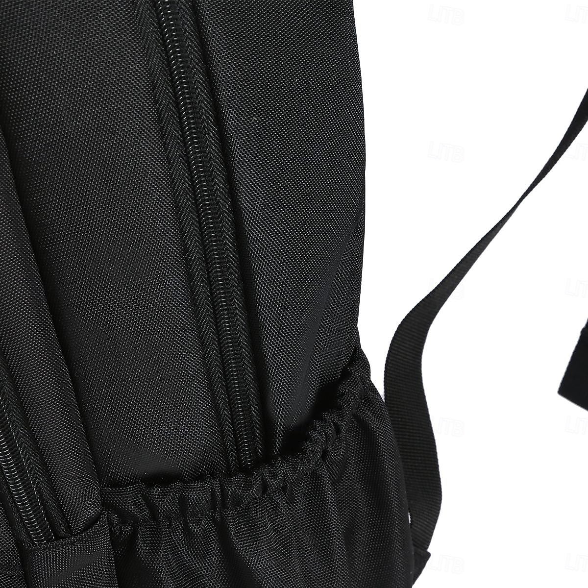 Schwarzer Laptop-Rucksack für Herren für Arbeit und Schule – wasserdichte, leichte Business-Tasche mit Reißverschlusstasche vorne und gepolsterten Riemen 2025 - $34.99 –P4