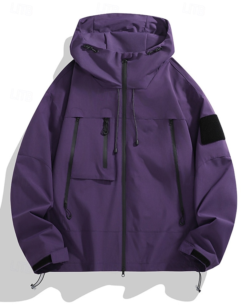 Per donna Giacca con Cappuccio Impermeabile Caldo Cerniera Tasca Moda Semplice All'aperto Streetwear Abbigliamento quotidiano Cerniera Regolare Con Cappuccio Vestibilità regolare Manica Lunga del 2025 a $26.99 –P2
