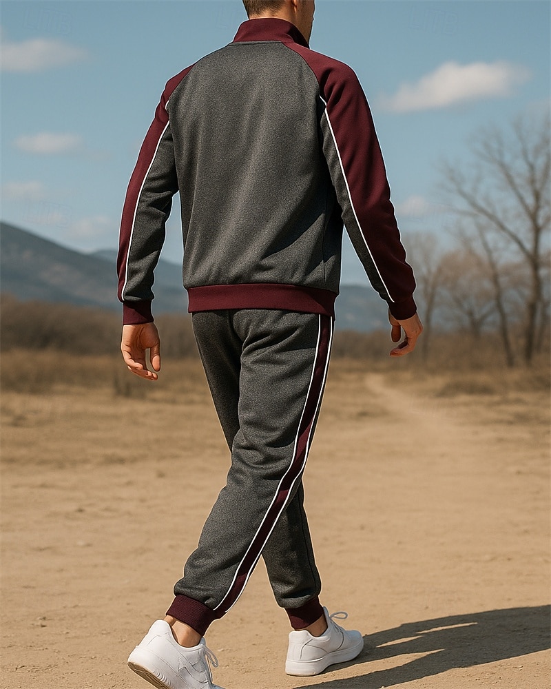 Per uomo Tuta da Ginnastica Pantaloni da Tuta Cerniera completa Athleisure Autunno Manica Lunga Protezione Solare Antivento Leggero Pesca Escursionismo Corsa abbigliamento sportivo Abbigliamento del 2025 a $40.99 –P2