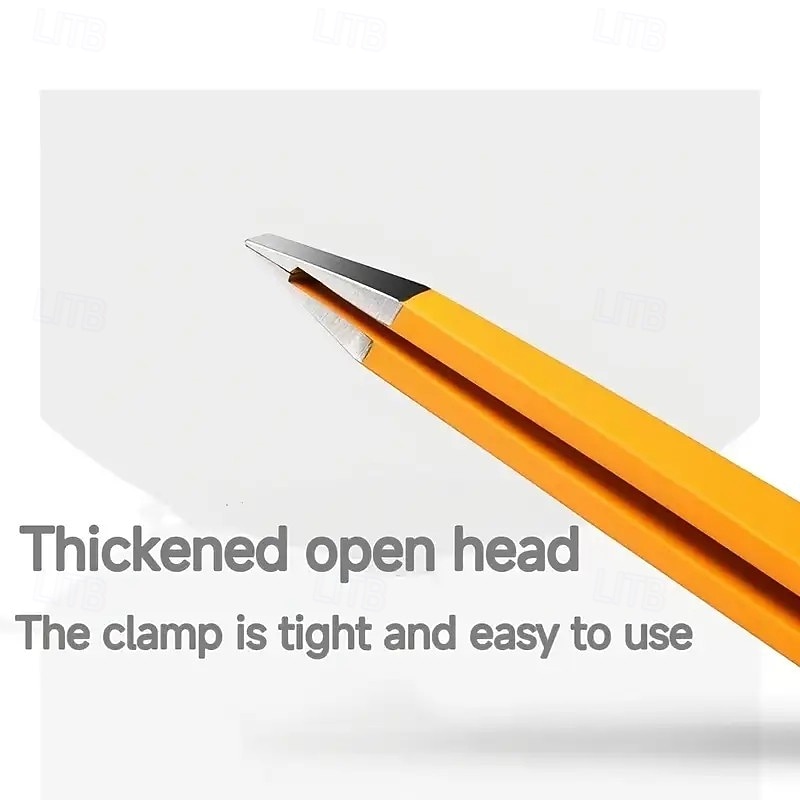 1 stk. presisjonspincett for øyenbryn og ansiktshår, slitesterk hårfjerningspinsett i rustfritt stål for napping av skjegg og bryn, essensielt skjønnhetsverktøy for daglig stell 2026 - $7.49 –P5