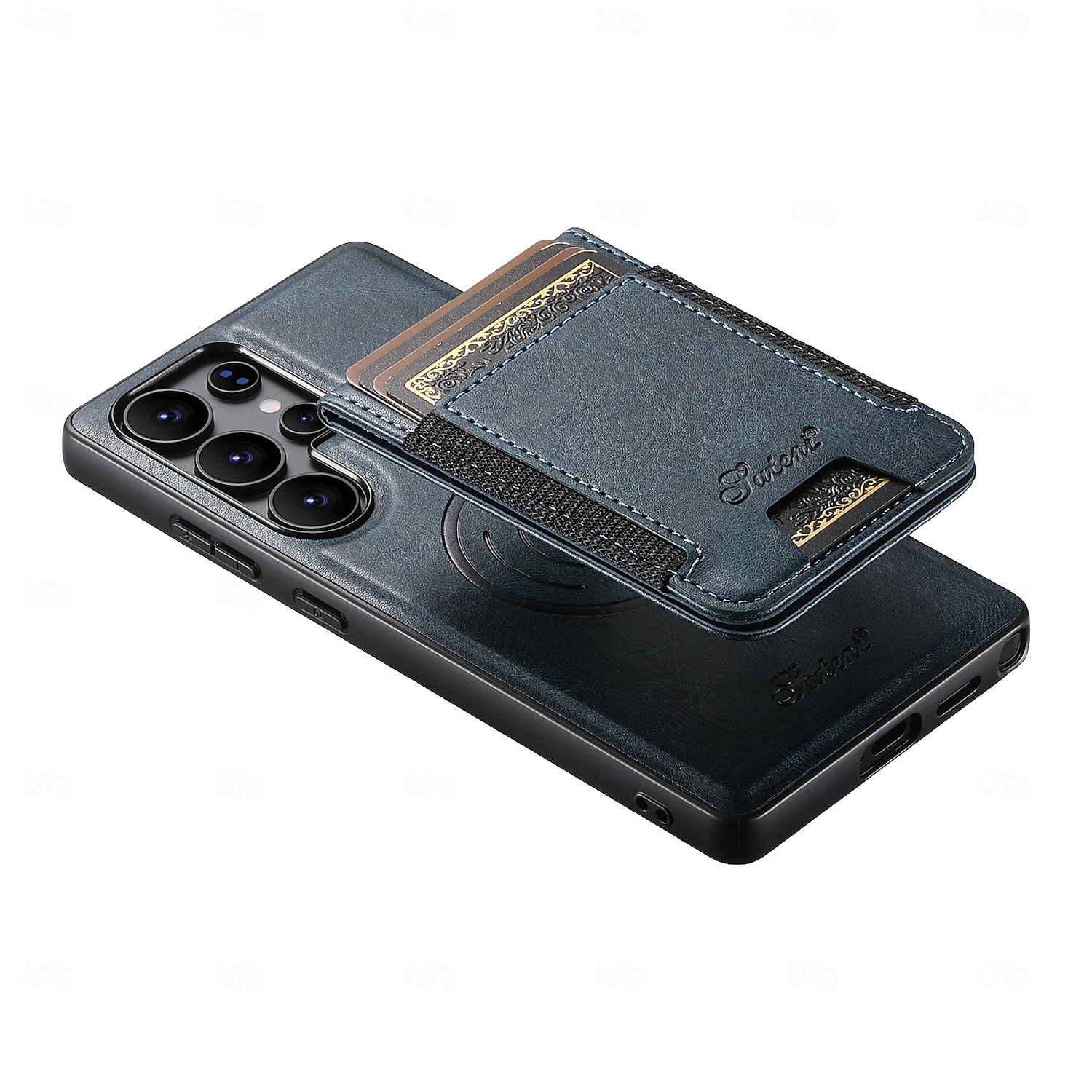 teléfono Funda Para Samsung galaxia S25 Más S25 Ultra S24 Ultra S24 Plus S24 S23 S23 Ultra S23 Plus Funda Trasera Magnética Soporte de carga inalámbrica Caballete Retro TPU Cuero de PU 2025 - $28.99 –P6