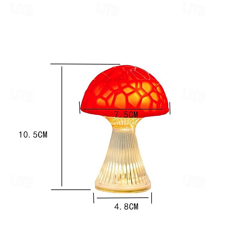 Luz noturna criativa de cogumelo LED colorida para cura, luz para ambiente de dormitório, presente de Natal de 2025 por $12.99 –P7