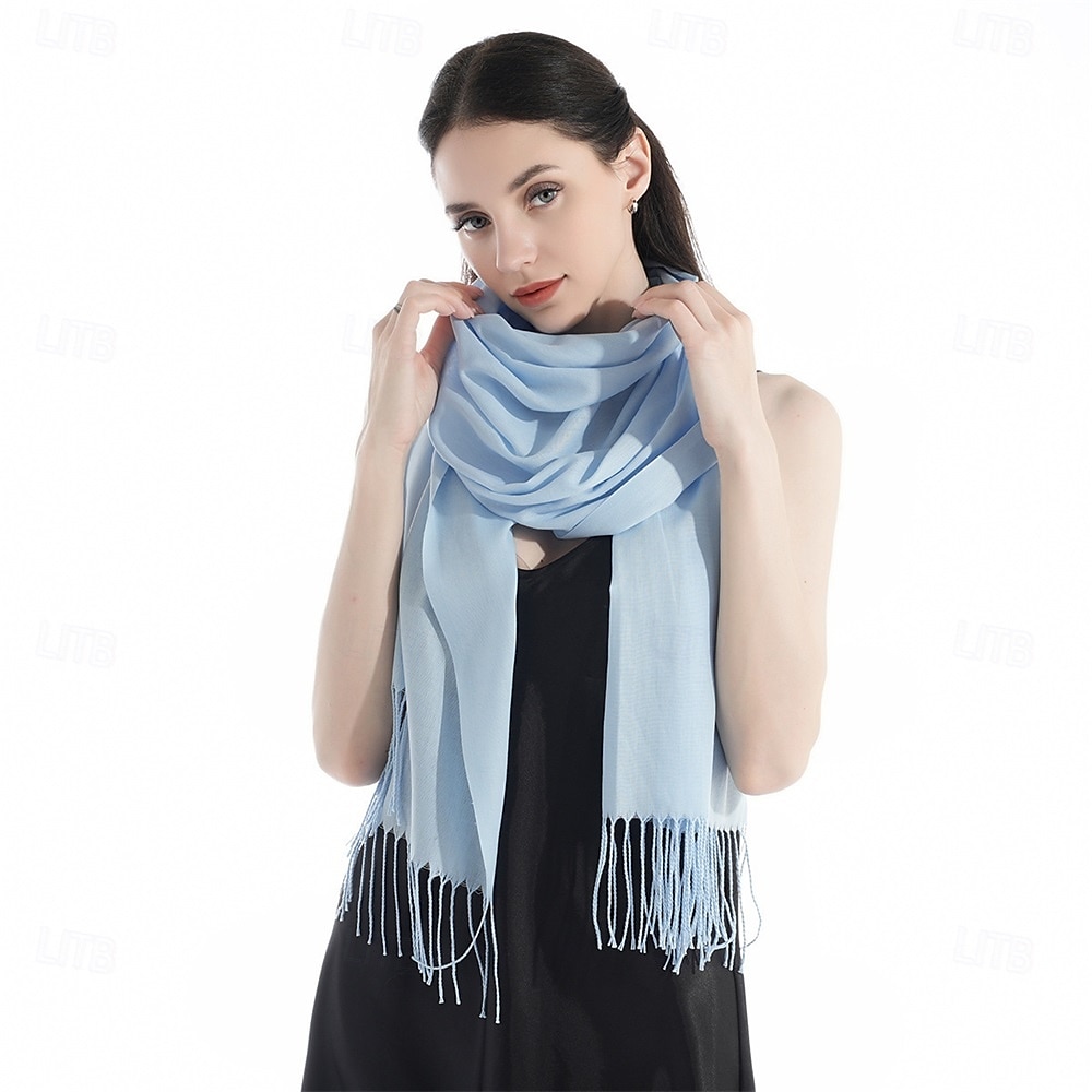 Șaluri pashmina cu aspect de cașmir, eșarfe, eșarfă la modă pentru femei, cadouri de seară pentru nuntă și domnișoare de onoare 2025 - $28.99 –P6