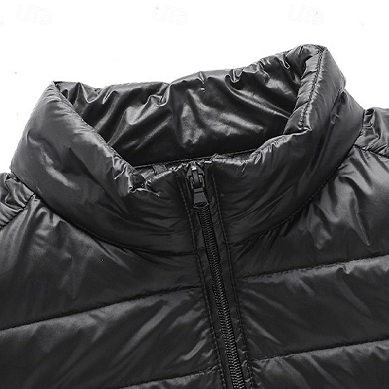 Hombre Chaqueta acolchada Chaqueta de Invierno Al aire libre Térmico Templado Trajes de senderismo Ropa de senderismo Invierno Camiseta Camping / Senderismo / Espeleología Viaje Negro Borgoña Azul 2025 - $45.99 –P6