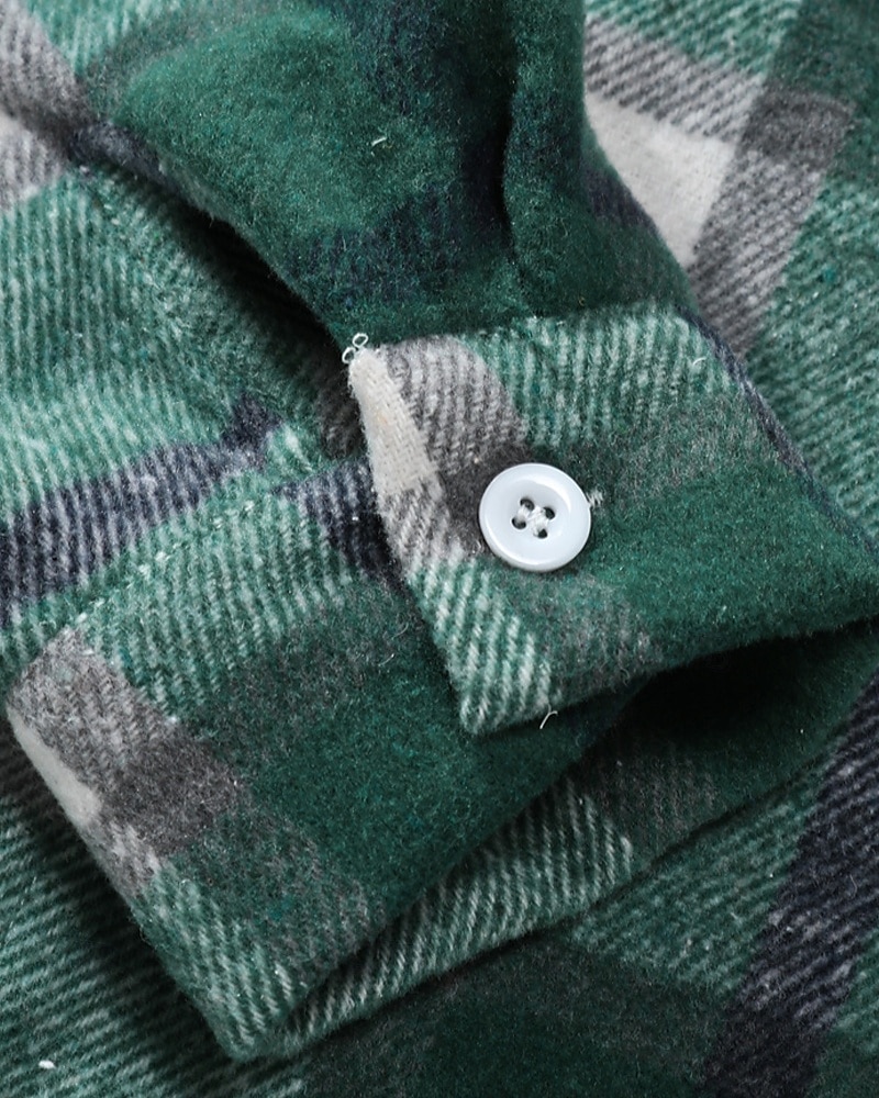 Voor heren Lichtgewicht jack Overhemdjack Vrijetijdsjas shacket Vakantie Dagelijks Ademend Zak Lente Herfst Ruitjes Modieus Klassiek Capuchon Normaal Wijn Rood blauw Groen Jacks 2025 - $27.99 –P4