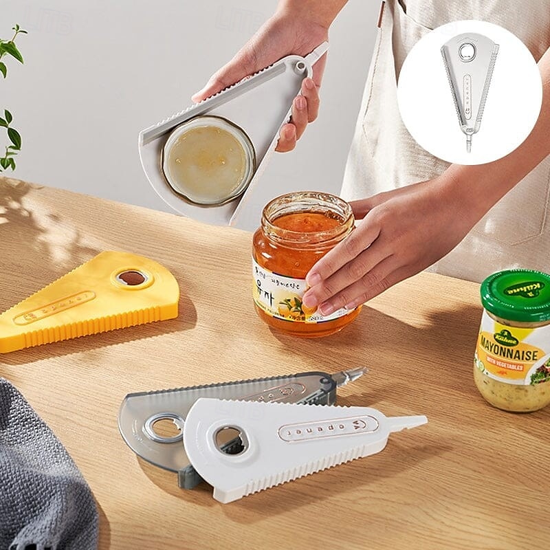 Abridor de potes multifuncional com 2 unidades – abridor de garrafas manual universal &removedor de tampa de lata com design magnético, abridor de tampa de fácil remoção para uso na cozinha de 2025 por $15.99 –P2