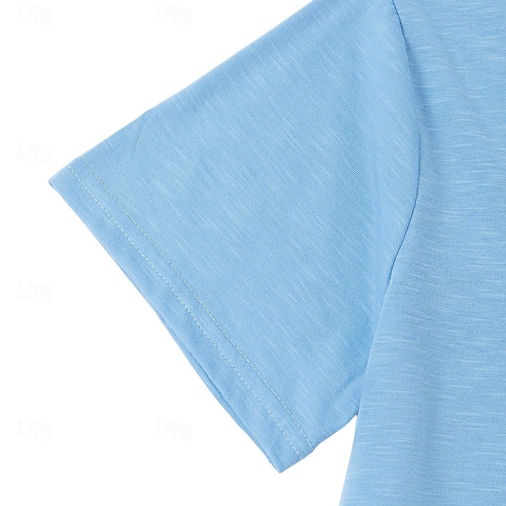 Hombre Camiseta Camisas que absorben la humedad Manga Corta Escote en Pico Verano Primavera Plano Retro Básico Casual Escote en V Cosecha Calle Casual Negro Blanco Azul Piscina Camiseta superior para 2025 - $13.99 –P5