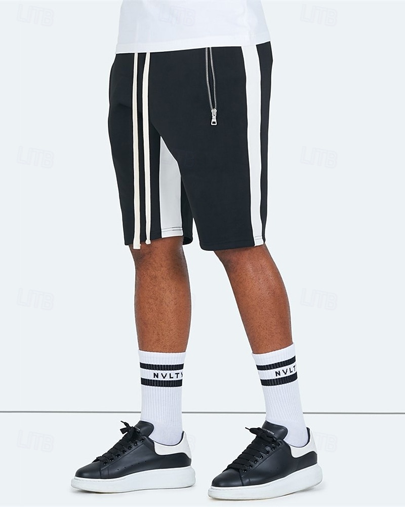 Homens calções atléticos Shorts de moletom Calção Shorts de verão Bolsos Cintura elástica Com Cordão Bloco de cor Conforto Respirável Curto Ao ar livre Esportes Clássico Casual Preto Amarelo de 2025 por $12.99 –P3