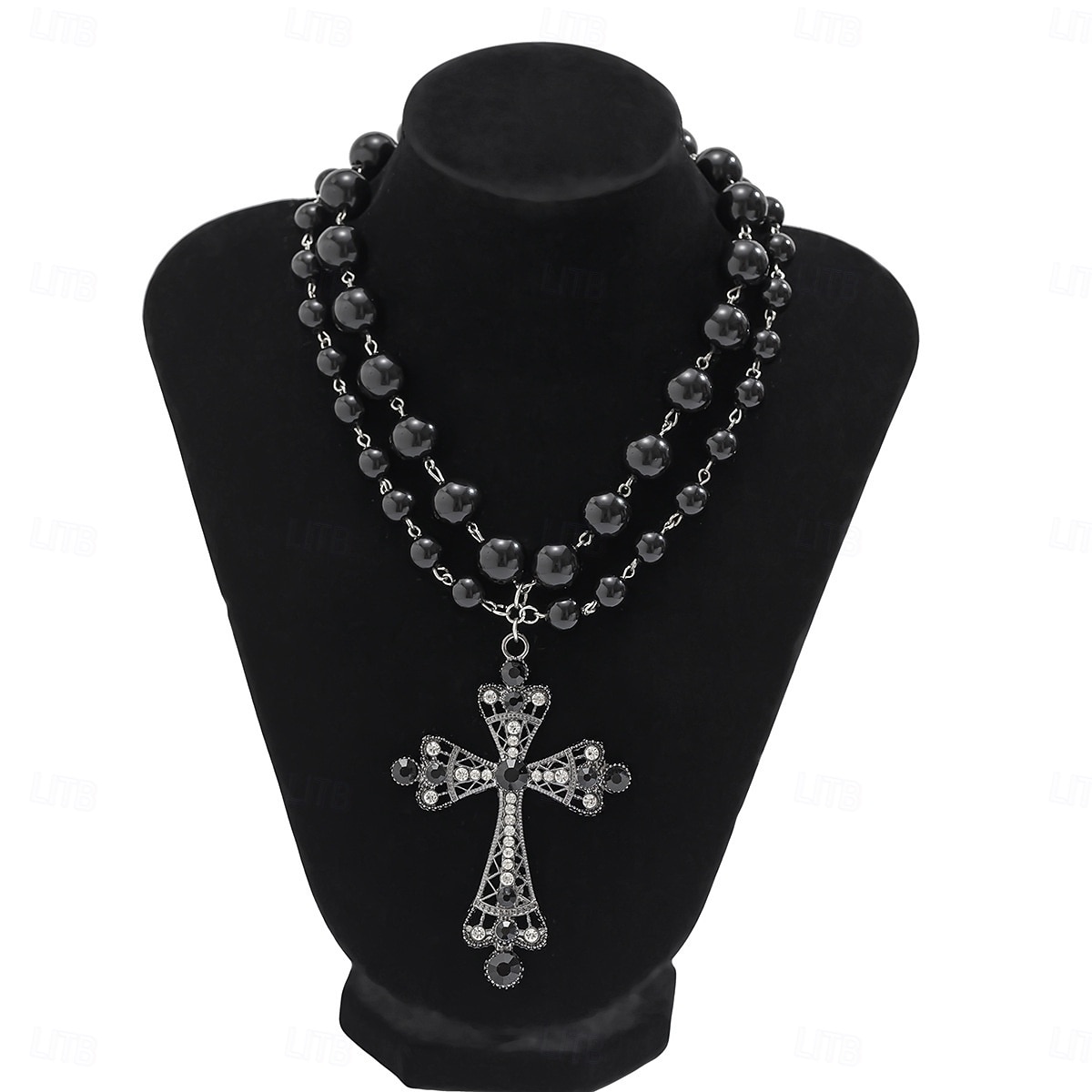 Colliers à pendentif en perles baroques et croix perlée pour femmes - plusieurs options de style pour des looks gothiques et vintage élégants, parfaits pour les fêtes et les occasions spéciales de 2026 ? $11.99 –P3