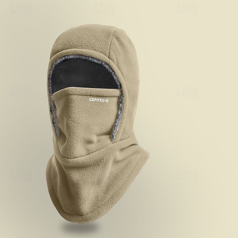 Termisk balaklava for menn og kvinner, vindtett skihette med hørselbeskyttelse for utendørssport, sykling, fisking, fotturer, reiser - strikket polyesterstoff, maskinvaskbar 2025 - $27.99 –P6