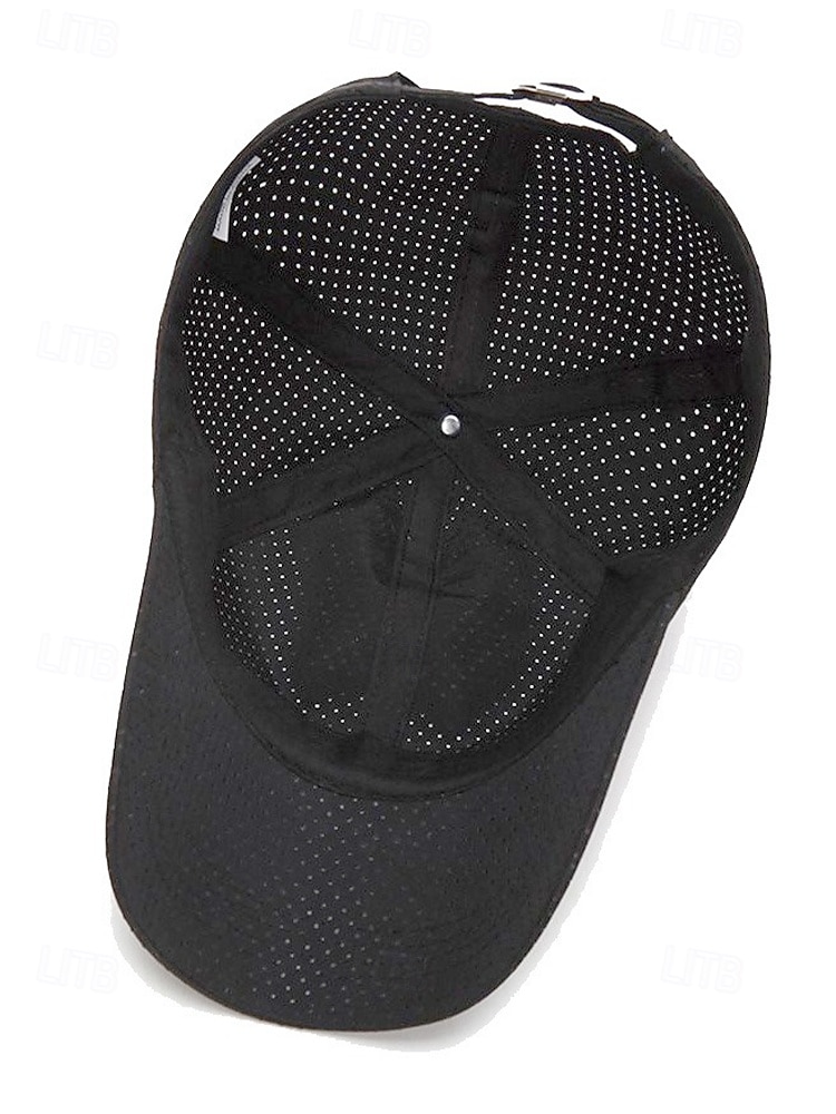 Gorra de béisbol ligera y transpirable para hombre: gorra deportiva de malla de secado rápido con hebilla de metal ajustable para correr, jugar al golf, hacer senderismo y uso diario. 2025 - $9.99 –P8