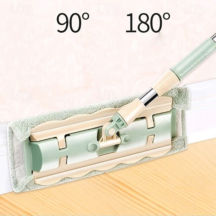 Queens Finders, mocio in microfibra girevole a 360 gradi, mocio piatto regolabile con manico in acciaio inossidabile e 4 panni lavabili riutilizzabili per la pulizia della casa del 2025 a $23.99 –P15