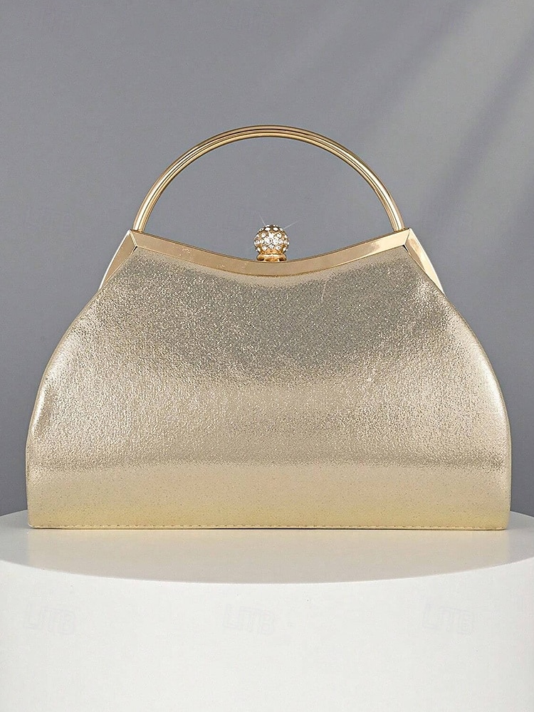 Pochette de soirée pailletée pour femme – Sac à main doré scintillant avec bandoulière chaîne, élégant sac de soirée pour mariages, bals et cocktails de 2025 ? $19.99 –P7
