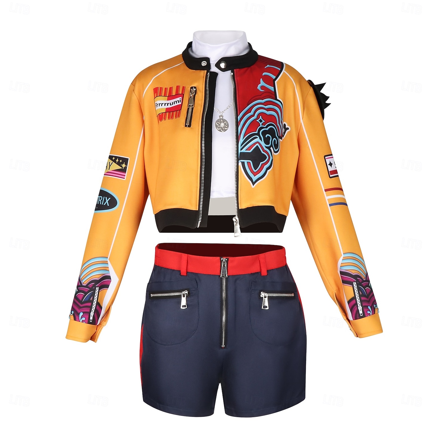 Zainspirowany koreańskim idolem Idol Gwiazda popu Kostium Fantazyjne przebranie Wirtualny idol Kostiumy z filmów for Damskie Doroślu Halloween Karnawał Spektakl Comic Con Anime Expo 2025 - $88.99 –P1