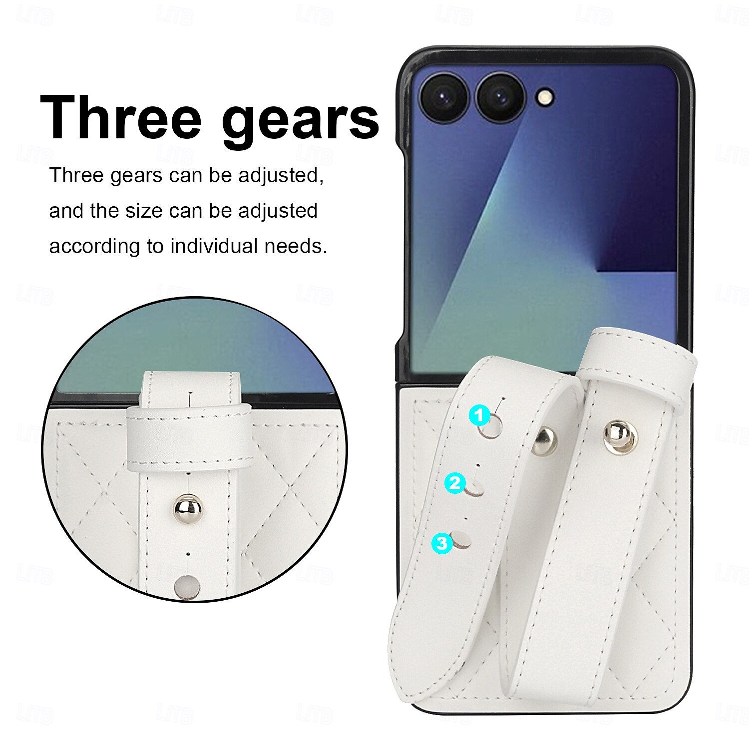 Phone Case For Samsung Galaxy Z Flip 7 Z Flip 6 Z Flip 5 Z Flip 4 Z Flip 3 Back Cover with Wrist Strap Shockproof Retro TPU PU Leather 2025 - $22.99 –P2