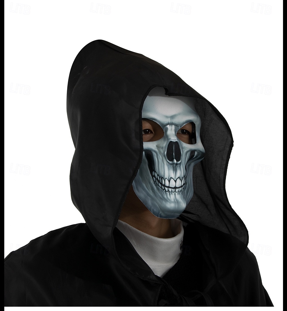 Teschio scheletro Halloween Maschera Horror Spaventoso Fosforescente casco integrale Adulti Per uomo Per donna Unisex Halloween Carnevale Performance Feste Costumi di Halloween facili Vestirsi del 2025 a $17.49 –P13