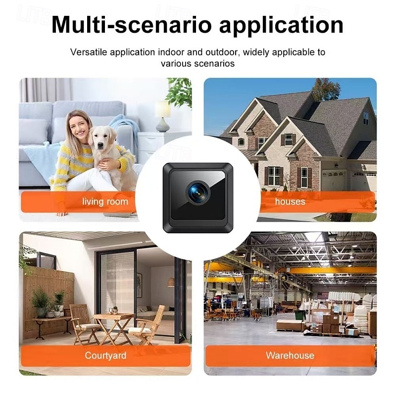 2025年 1080p HD 監視カメラ スマート ミニ ワイヤレス デザイン Wi-Fi ウェブカメラ - 赤外線ナイトビジョン付き いつでもどこでもワイヤレスカメラ  コレクション – $26.99 –P12