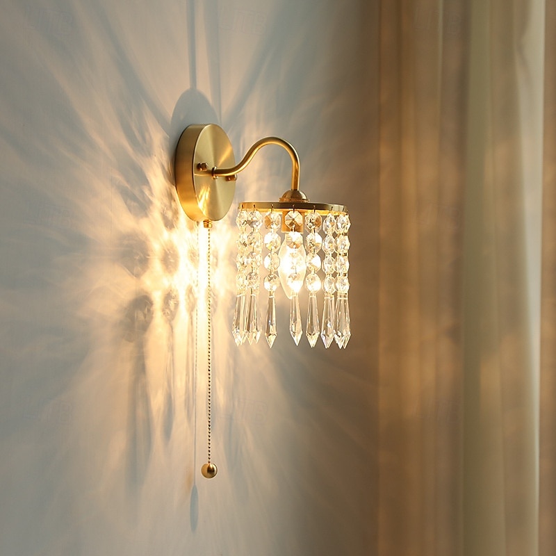 Aplique de pared, apliques de pared modernos, apliques de pared de estilo rústico con pantalla de vidrio transparente, apliques de pared para sala de estar, dormitorio, escalera, baño, pasillo 2025 - $156.99 –P1