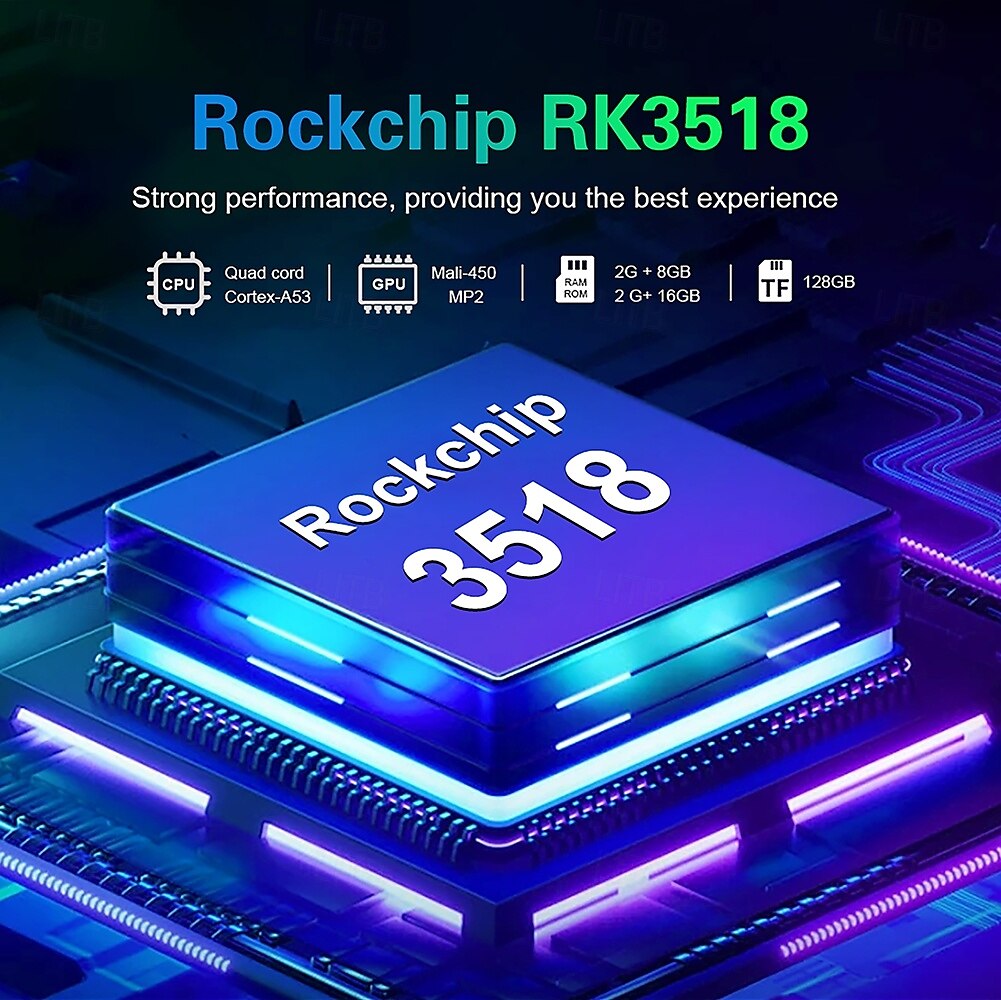 Mortal TV Box T1Mini Android 14 Voice Chromecast TV RockChip 3518 Multi-Core 4K Wifi6 BT5.0 16GB USB3.0 Video Games Set-Top Box 2025 - $38.99 –P6