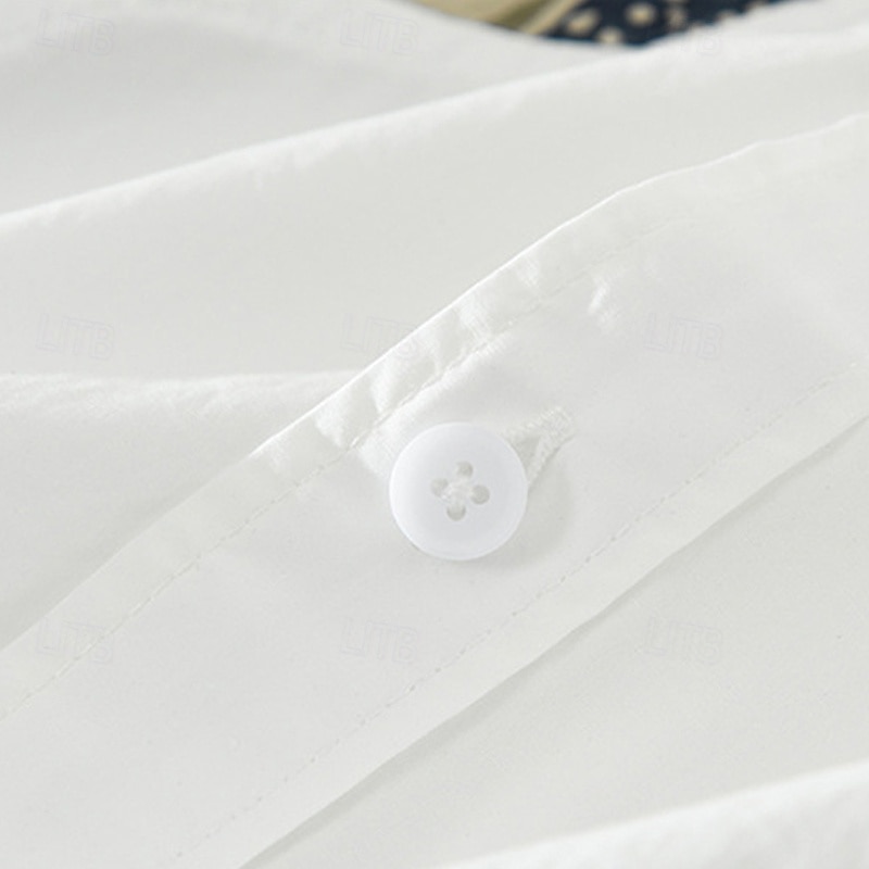 Per uomo Camicia Camicia di lino Camicia casual Camicia con Bottoni Camicia di cotone Rombi Vacanza Streetwear Nero Bianco Manica Corta Collo ripiegato Estate Abbigliamento Stampato del 2025 a $44.99 –P6