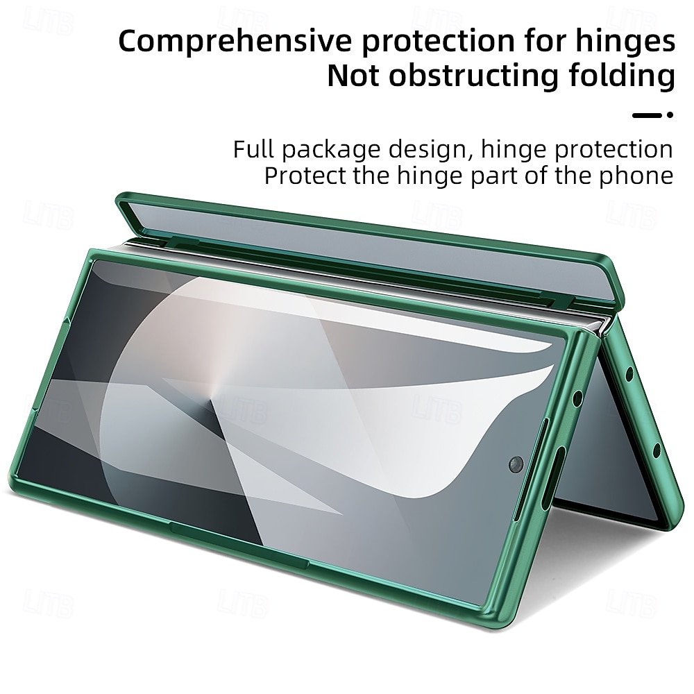 Phone Case For Samsung Galaxy Z Fold 7 Z Fold 6 Z Fold 5 Z Fold 4 Back Cover Full Body Protective Shockproof Retro PU Leather 2025 - $32.99 –P7