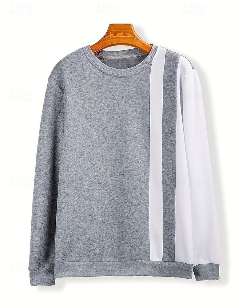 Per uomo Maglia Grigio chiaro Girocollo Blocco di colori Sport & Outdoor Quotidiano Ferie Poliestere Streetwear Essenziale Casual Primavera Autunno Abbigliamento Felpe con cappuccio Felpe Manica Lunga del 2026 a $24.99 –P2
