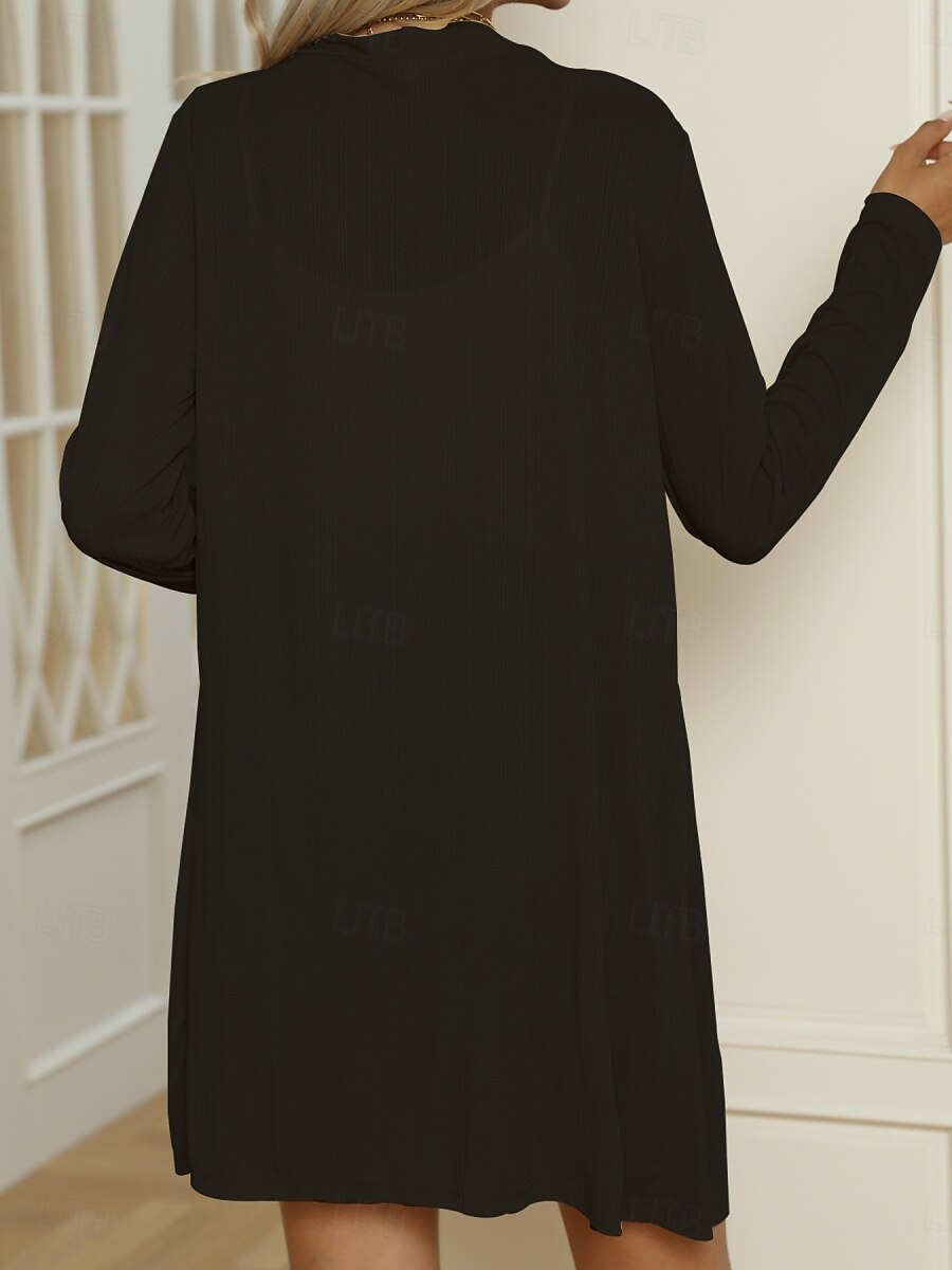 Femmes Veste Décontractée Confortable Respirant Boutons Occasionnel Uni Vacances Rue Occasionnel Tenue quotidienne Simple Boutonnage Long Col en V Coupe régulière manche longue Vêtements d'extérieur de 2025 ? $19.99 –P8