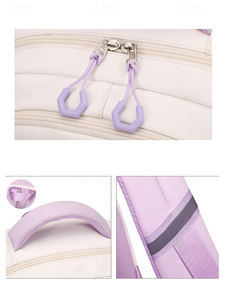 Sac à dos imperméable multi-poches - sac d'école de grande capacité, rangement en couches, design léger, poches latérales, adapté aux étudiants adolescents et aux navetteurs quotidiens noir rose bleu de 2025 ? $34.99 –P7