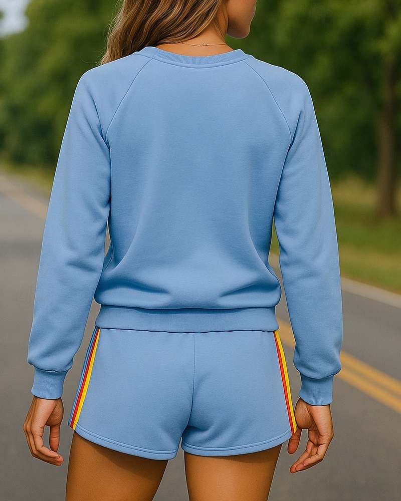 Damskie Dres Bluza z kapturem Spodenki dresowe Kieszeń Prążki Zestawy odzież Wiosna Czarny Różowy Siłownia Na zewnątrz Bieganie Wysoka talia Lekki Oddychający Długi rękaw Sport Odzież sportowa 2025 - $46.99 –P2