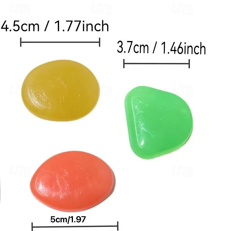 30 kusů extra velkých svítících oblázků o průměru 4,3 cm, dekorativní kameny do zahrady a krajiny, svítící kameny do akvária, kameny s hvězdným nočním světlem pro romantickou venkovní a domácí 2025 - $17.99 –P8