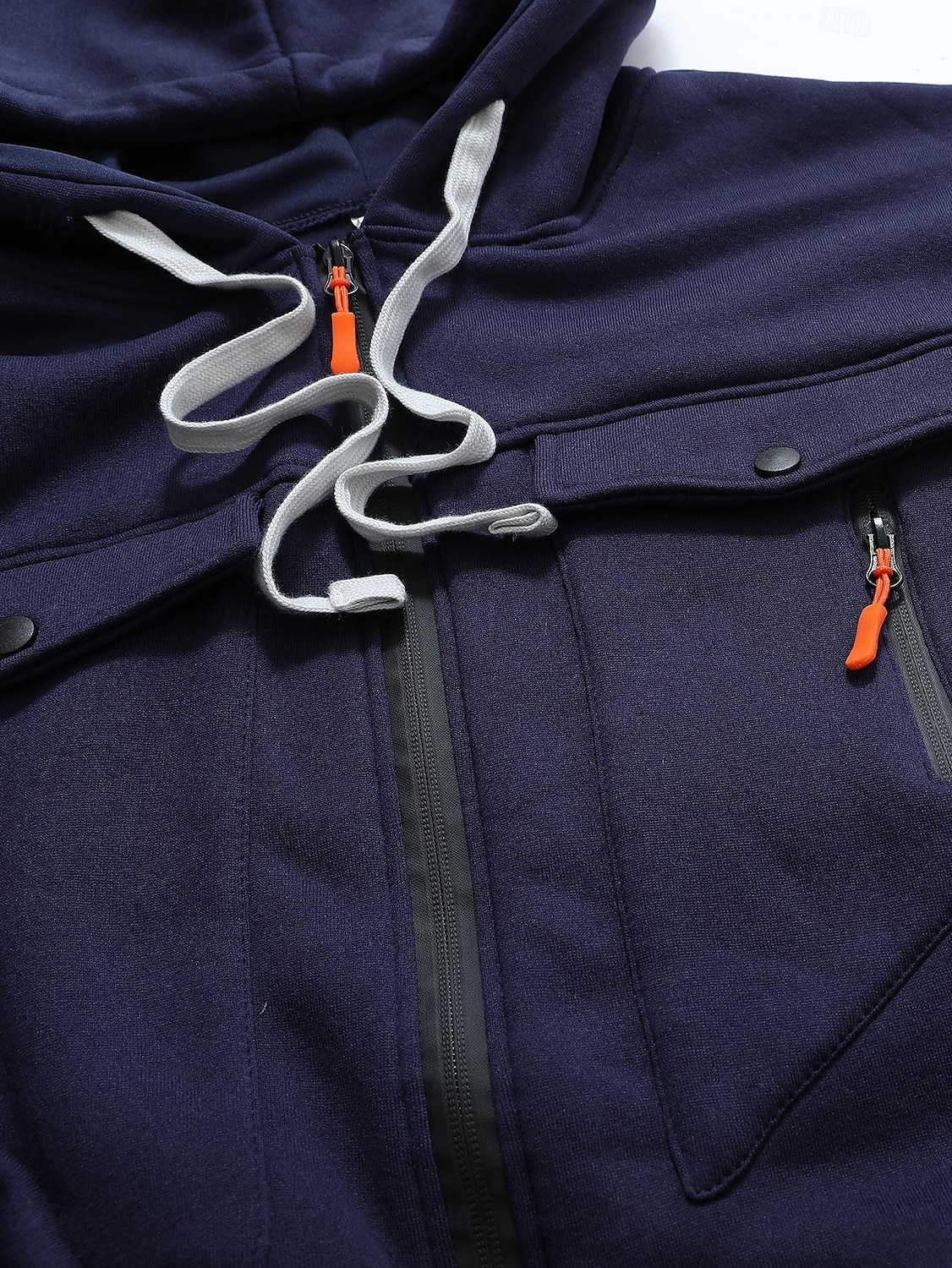 Homme Sweat à capuche zippé intégral Sweat à capuche zippé Sweat à capuche tactique Noir Vert Véronèse bleu marine Kaki Gris Claire À capuche Uni Multi-poches Poches zippées Sport & Loisir Quotidien de 2025 ? $23.99 –P1