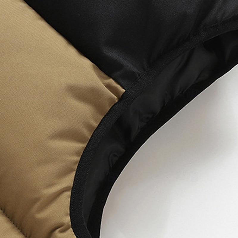 Herren Wanderweste Pufferweste Ärmellos Weste Außen Thermowarm Winter Reißverschluss Tasche Polyester Schwarz Grün Khaki Jagd Angeln Klettern 2025 - $44.99 –P16