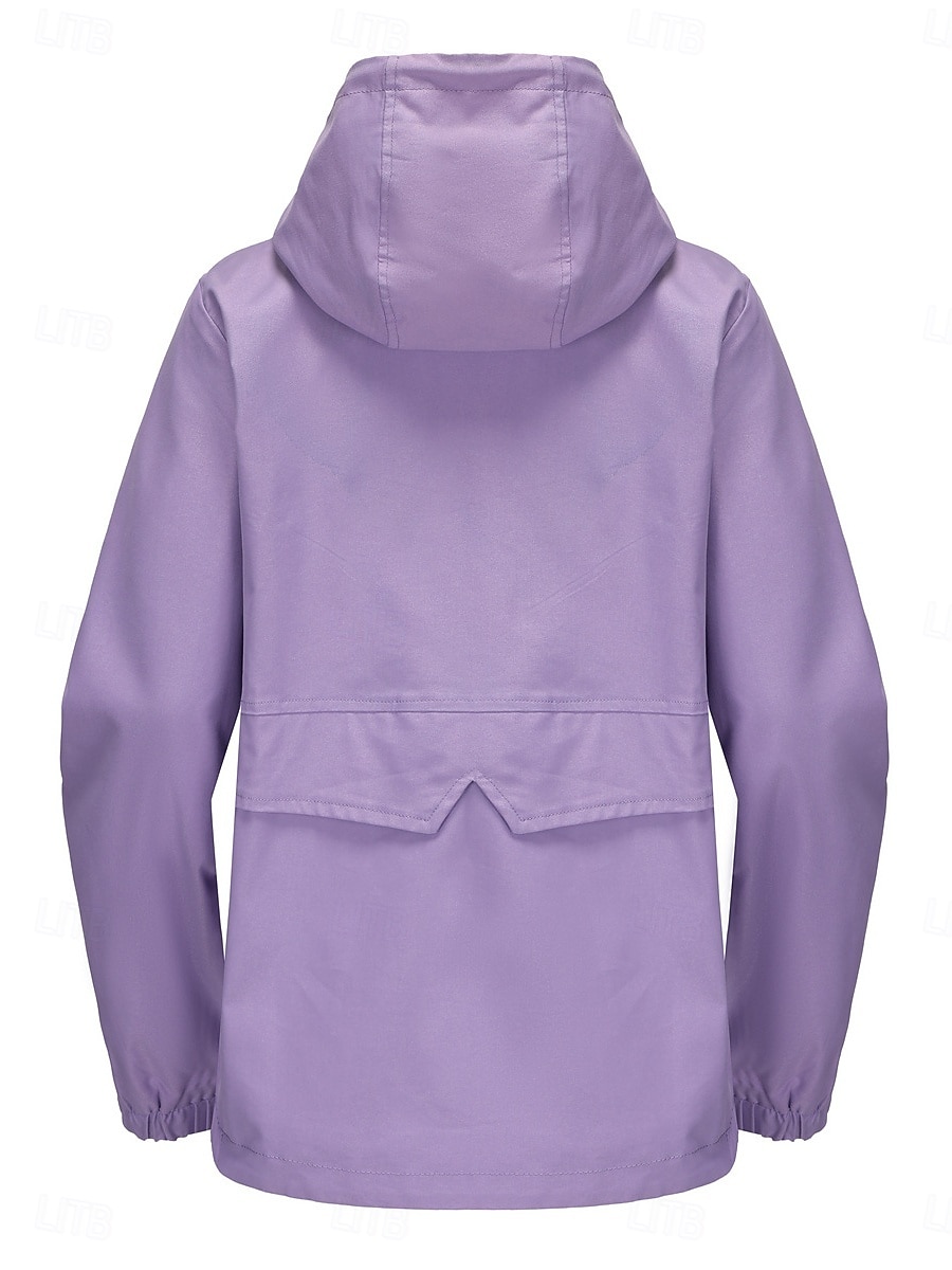 Dam Trenchcoat Hoodiejacka Bekväm Andningsfunktion Dragkedja Ficka Ledigt Slät Semester Gata Dagliga kläder Utekväll Dragkedja Normal Luvtröja Normal Långärmad Ytterkläder Svart Gul Vin Vår Höst 2025 - $51.99 –P7