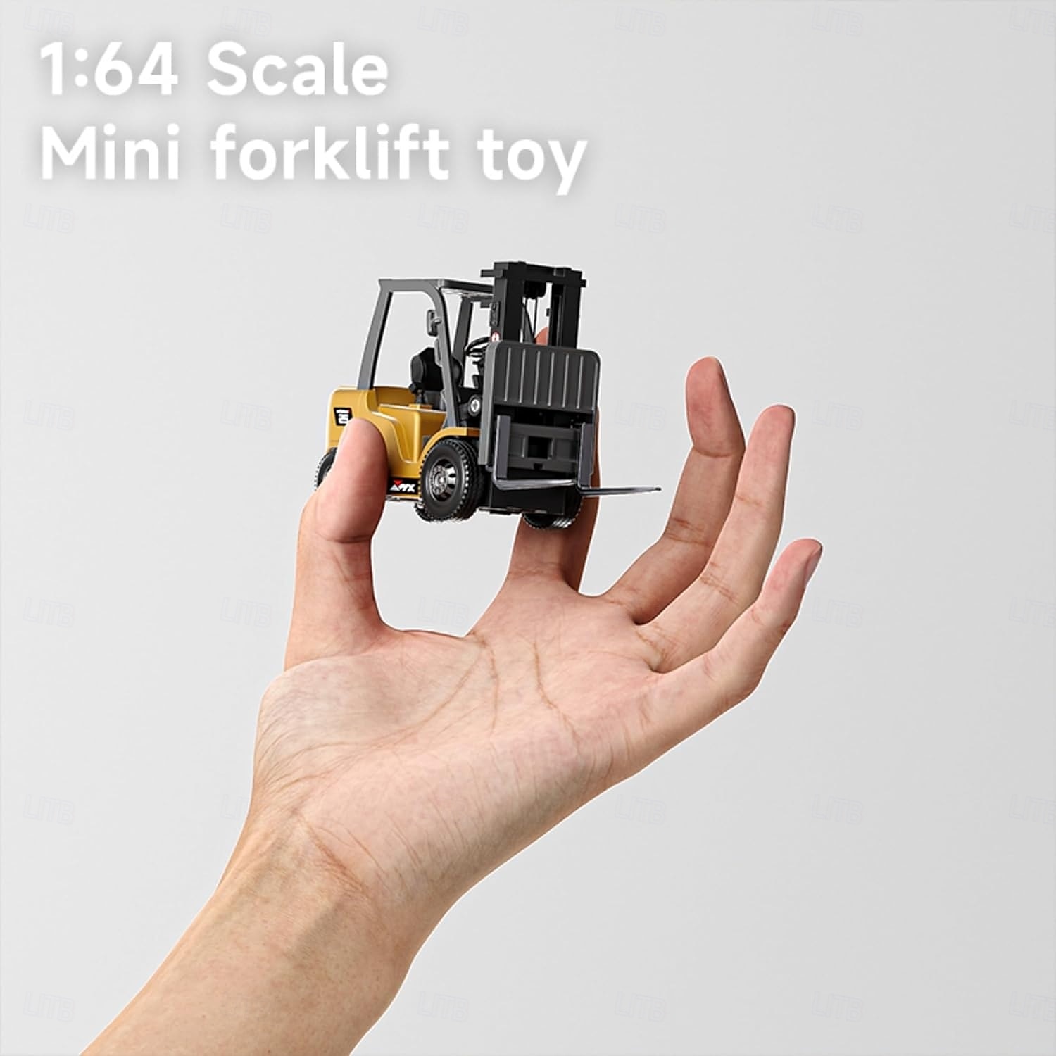 1/64 RC-Gabelstapler-Spielzeug, 7-Kanal-2-Modus-Mini-Fernbedienungs-Gabelstapler mit wiederaufladbarer Batterie, 2-in-1-transformierbare Hubgabel &Haken mit Lichtern &Geräusche für Erwachsene, Kinder, 2025 - $33.99 –P2