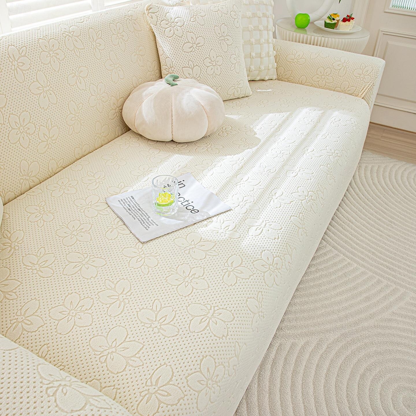Capas de sofá de chenille para sala de estar, capa elástica de sofá com tudo incluído, jacquard grosso, capas de sofá de canto em forma de L, 1/2/3/4 lugares de 2025 por $72.99 –P15