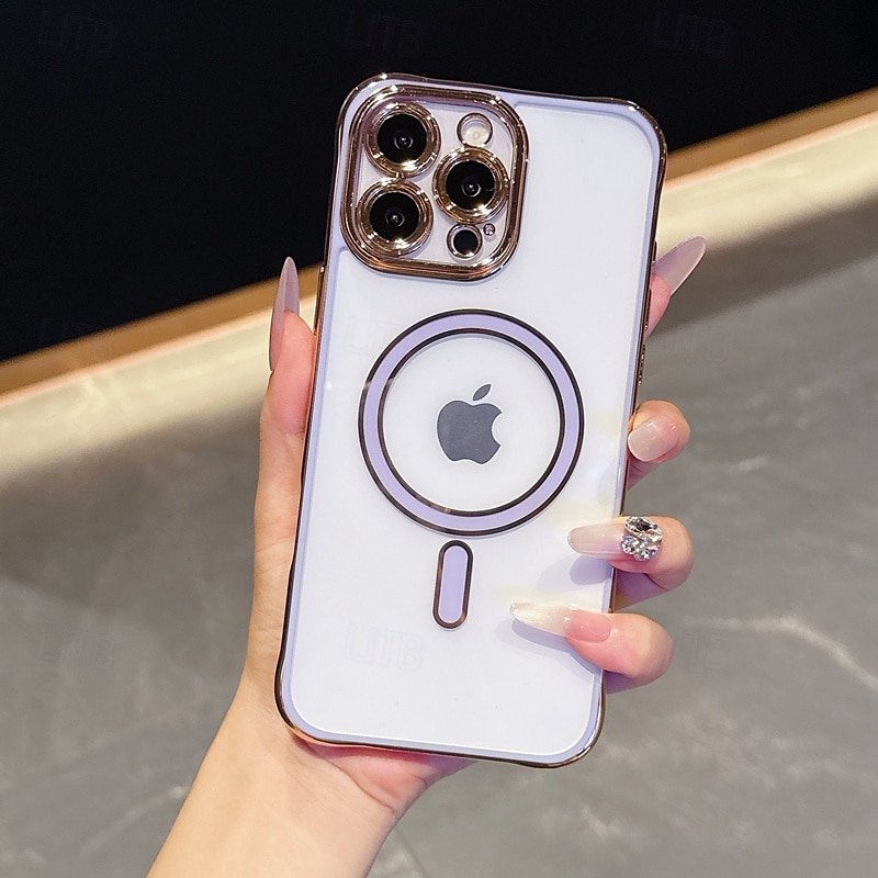 telefon fodral Till iPhone 16 Pro Max Plus iPhone 16 Plus iPhone 15 Pro Max Plus iPhone 15 14 Pro Max Plus Skal Magnet Stötsäker Akrylfiber 2025 - $20.99 –P3