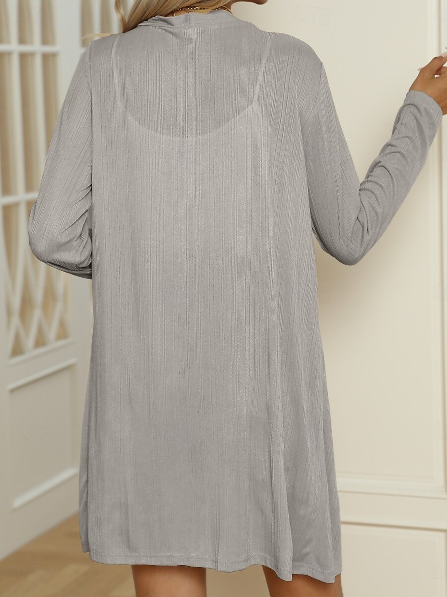 Femmes Veste Décontractée Confortable Respirant Boutons Occasionnel Uni Vacances Rue Occasionnel Tenue quotidienne Simple Boutonnage Long Col en V Coupe régulière manche longue Vêtements d'extérieur de 2025 ? $19.99 –P13