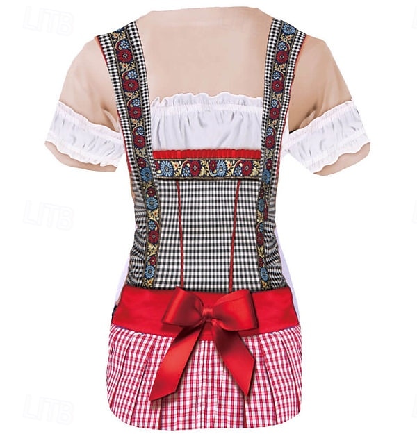 T-Shirt bávaro Munich Alemán alpino Camiseta Gráfico para Mujer Adulto Impresión 3D  para Carnaval Cerveza Oktoberfest Fiesta Casual Diario 2026 - $20.99 –P2