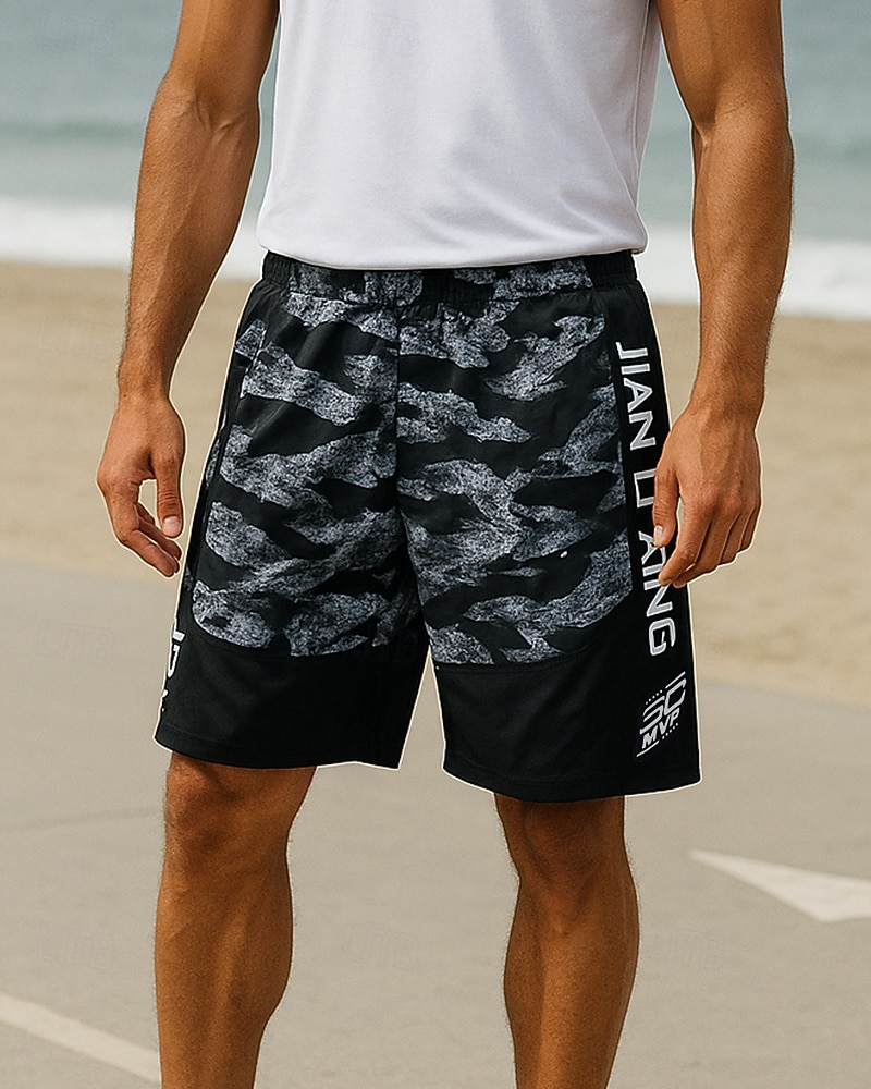 Men's Running Shorts Basketball Shorts Activewear Zip Up Pocket