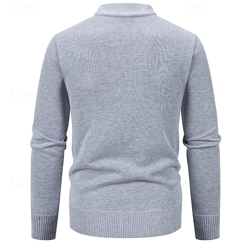 Voor heren Vest Trui Vest Bijgesneden vest trui Bijgesneden trui Geribd breien Normale tops Dichtknopen Gebreid Effen / effen kleur V-hals Stijlvol Casual Alledaagse kleding Uitgaan Kleding Herfst 2026 - $26.99 –P4