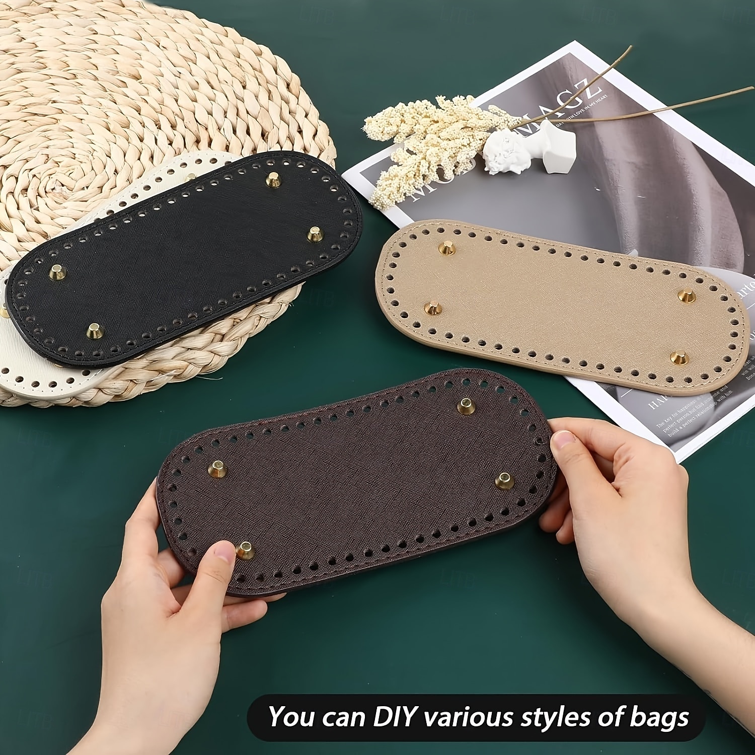 3/4pcs Crochet Bag Bases 3.94*8.66inch with Holes - Assorted Colors Long Oval Shape for DIY Shoulder Bags & Crafts Random Colors Purse Shapers 2026 - $13.99 –P7