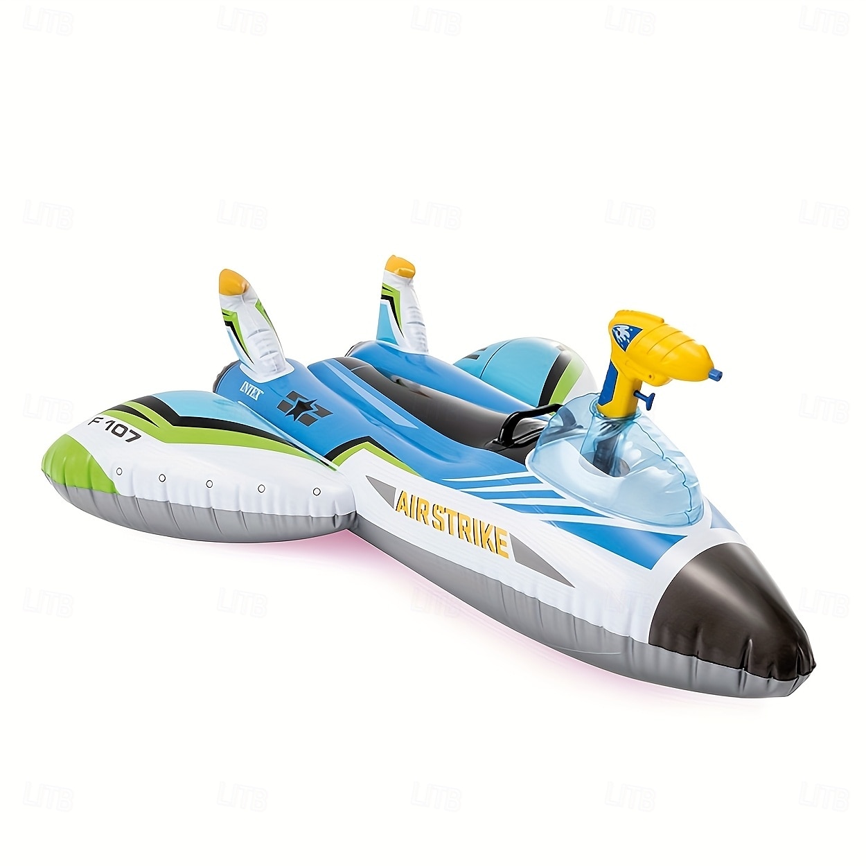 um suporte de nave espacial de combate inflável com uma alça feita de pvc durável e um avião com canhão de água que flutua na água e flutua na água. (excluindo bomba) de 2025 por $102.99 –P10
