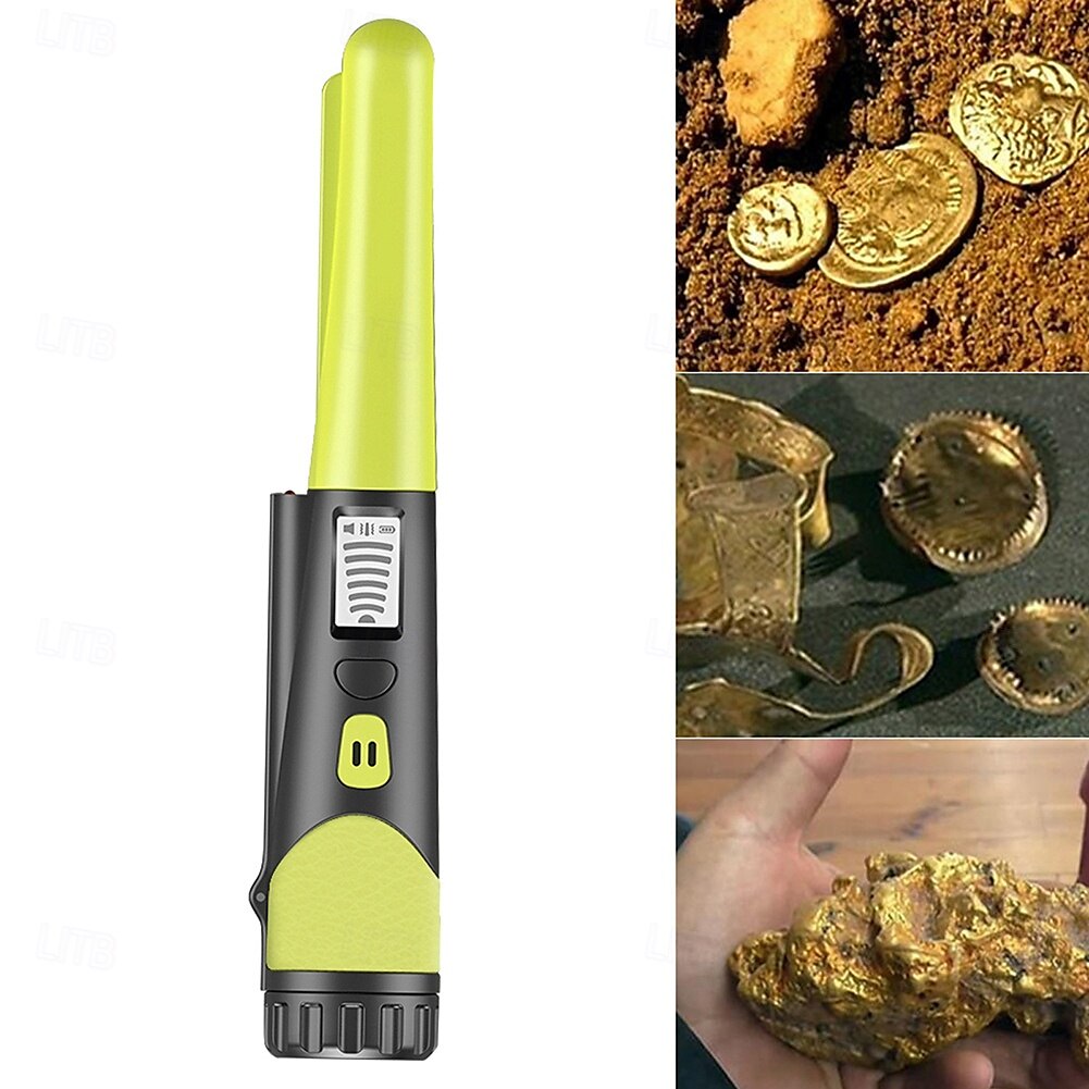 metaaldetector, draagbare metaaldetector met hoge gevoeligheid en led-indicator met één knop 2025 - $54.99 –P6