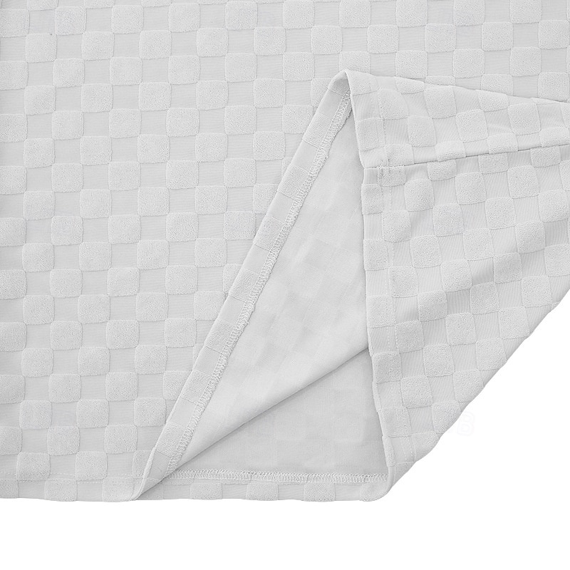 Herr T-shirtkostymer Träningsoverall Tennisskjorta Shorts och T-shirt set Kort ärm Rund hals Sommar Rutig Slät Gymnastik Ledigt 2 st Semester Dagliga kläder Sportkläder Svart Vit Grå Topp t-shirt för 2025 - $23.99 –P5