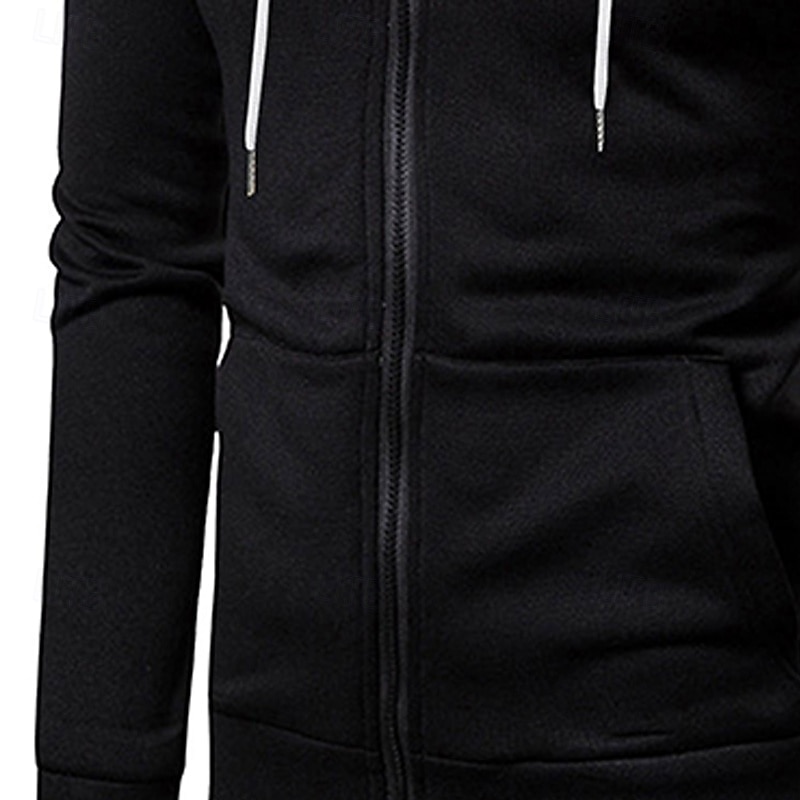 Men's Hoodie Full Zip Hoodie White Burgundy Navy Blue Gray Hooded Plain Patchwork Color Block Sports & Outdoor Casual Daily Streetwear Cool Designer Spring &  Fall Clothing Apparel Hoodies 2025 - $23.99 –P6