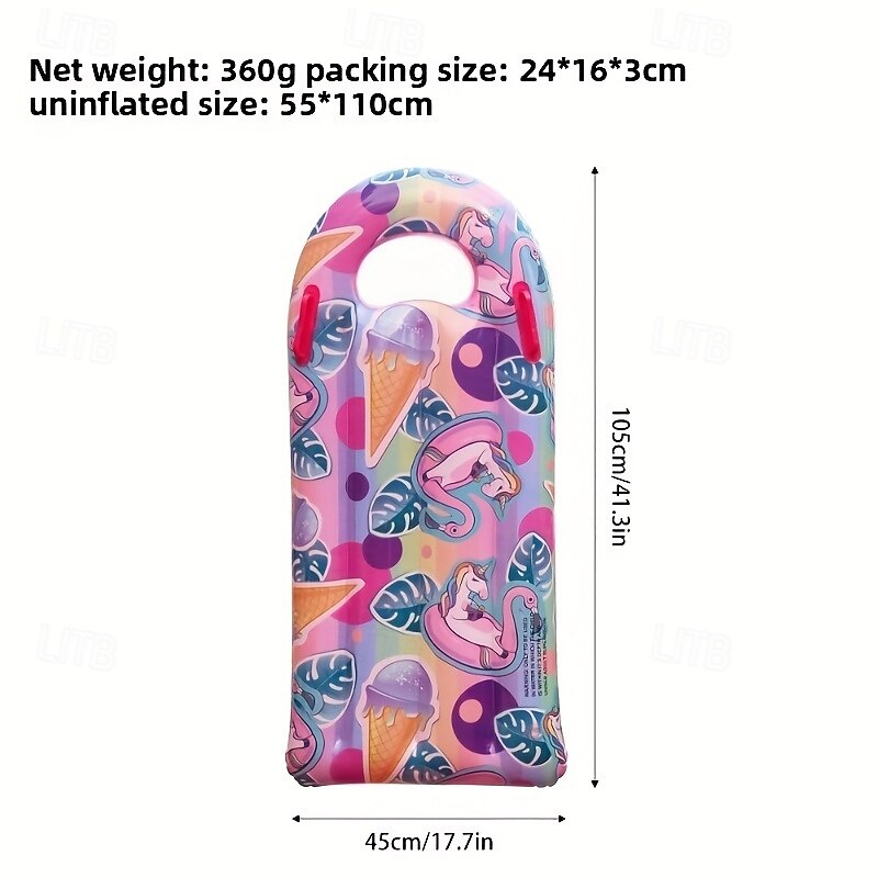 Thick PVC Inflatable Surfboard  Multi-Color with Fun Designs Perfect for Swimming and Outdoor Water Activities Beach Accessories Durable Surfboard 2025 - $29.99 –P11