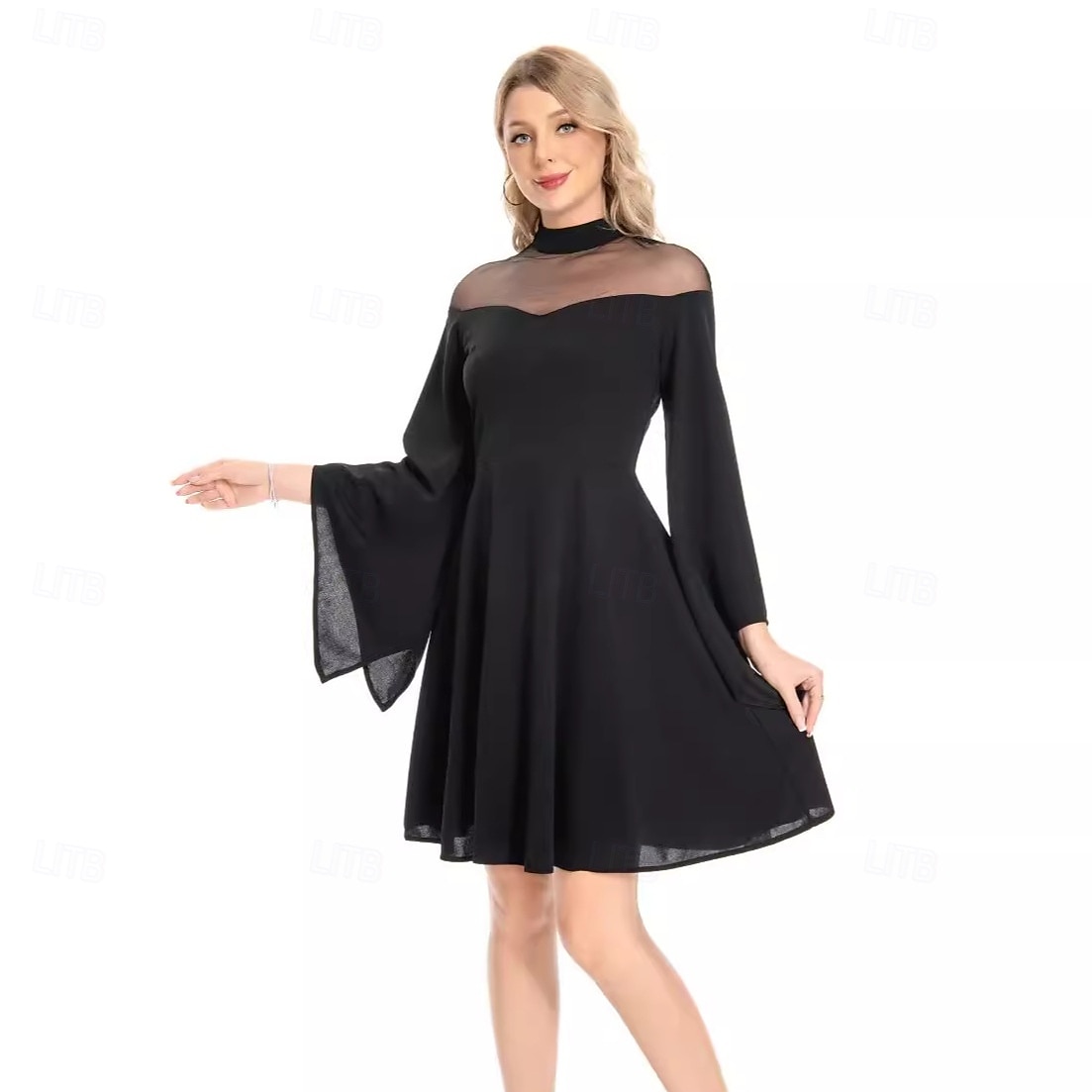 Retro 50. léta Rockabilly Polední Koktejlky Šaty na šaty Flare šaty Zvonové A-Linie Dámské Dovolená Maturita Párty a večer Dospělé Šaty Podzim Jaro léto 2025 - $39.99 –P8