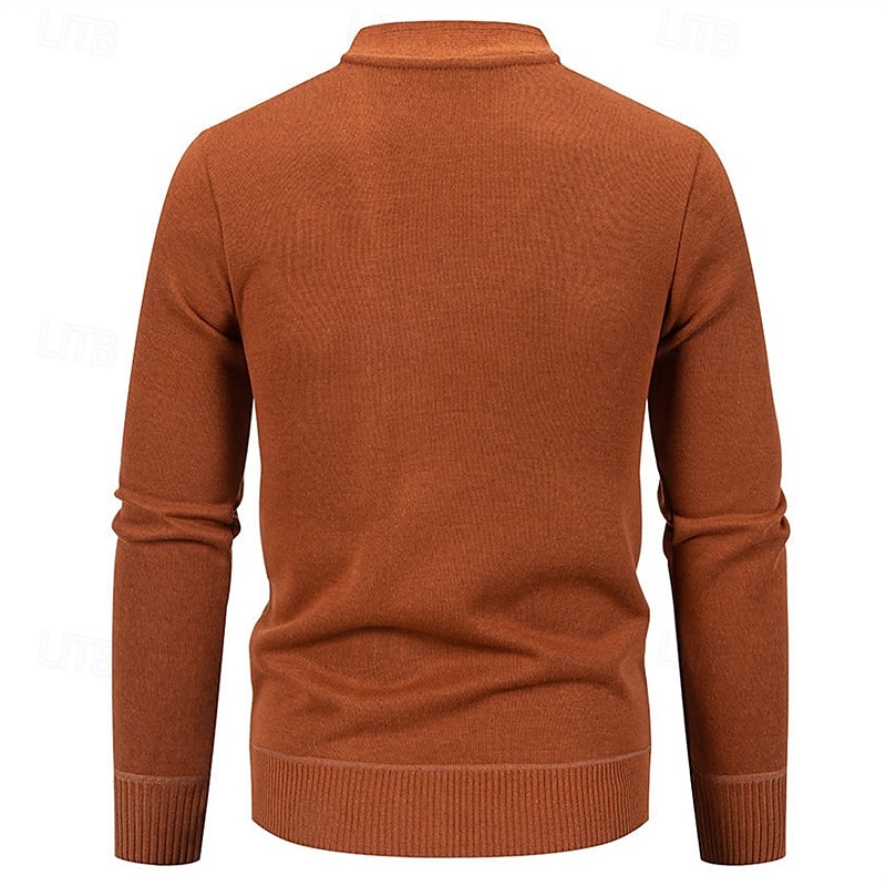 Voor heren Vest Trui Vest Bijgesneden vest trui Bijgesneden trui Geribd breien Normale tops Dichtknopen Gebreid Effen / effen kleur V-hals Stijlvol Casual Alledaagse kleding Uitgaan Kleding Herfst 2026 - $26.99 –P16